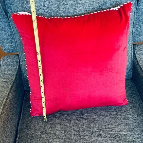 Valentine Pugs & Kisses Plush Throw Pillow - Picture 3 of 3